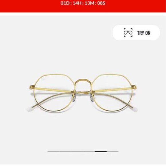 Rayban Gold 'Jack' Frames - Picture 2 of 5